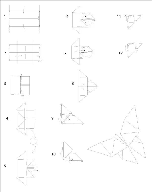 Mariposa origami - Imagui