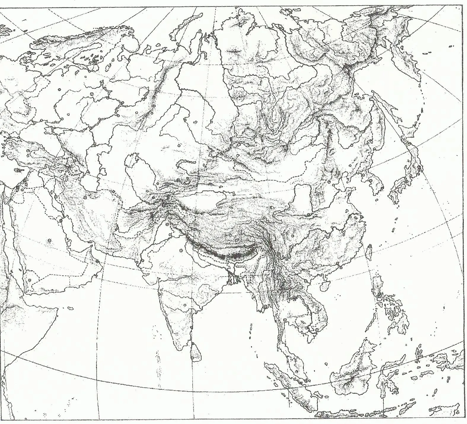 Ríos De Asia Mapa