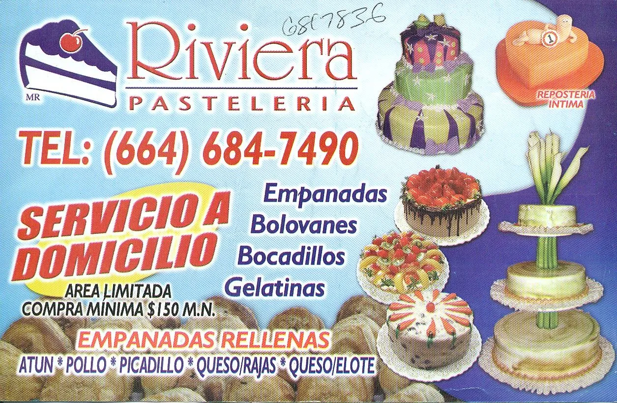 Riviera Pasteleria | Comida a Domicilio Tijuana