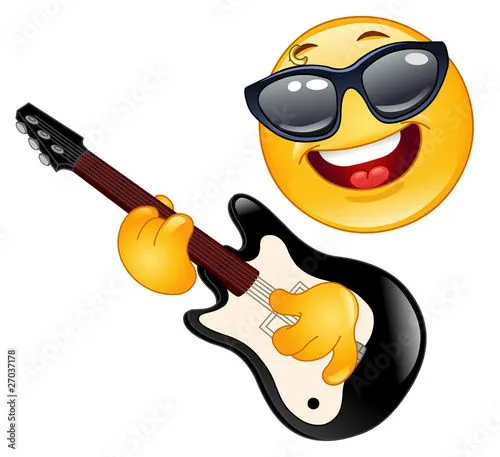 Rock emoticon" Imágenes de archivo y vectores libres de derechos ...