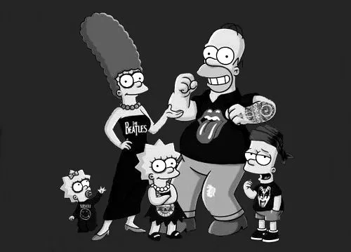 Rock n roll Simpsons - Imagui