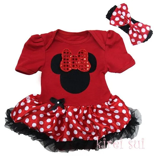 Rojos con Blanco Lunares Bebe Ropas - Minnie Mouse (diadema ...