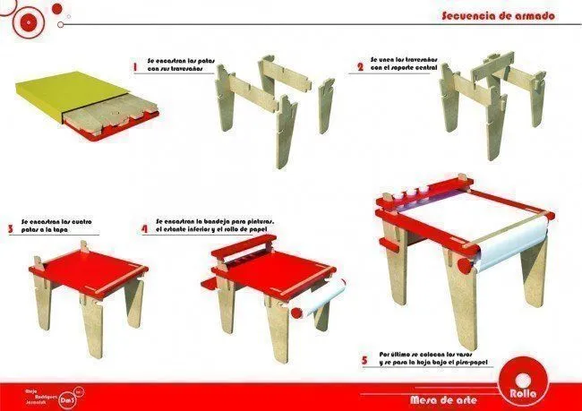 ROLLA mesa de arte para armar – Arqa Comunidad