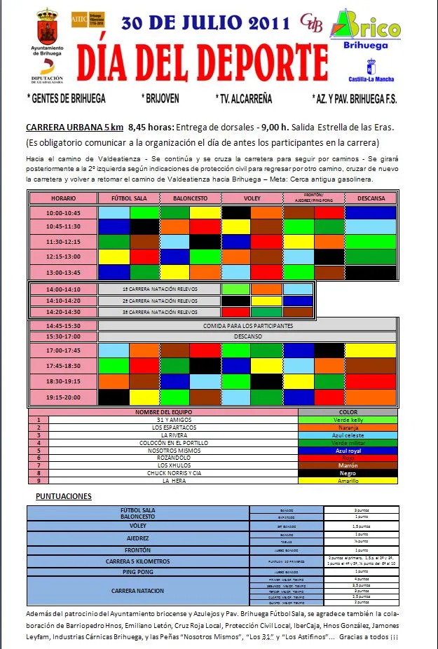 Romancos: Competición en el III día del Deporte de Brihuega