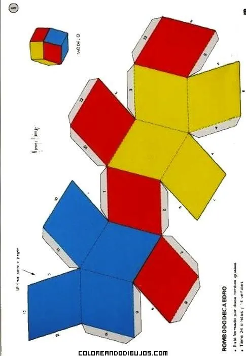 Rombo dodecaedro para armar