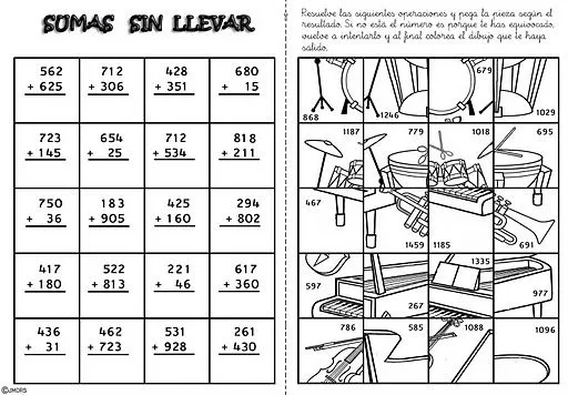 Rompecabezas de suma - Imagui