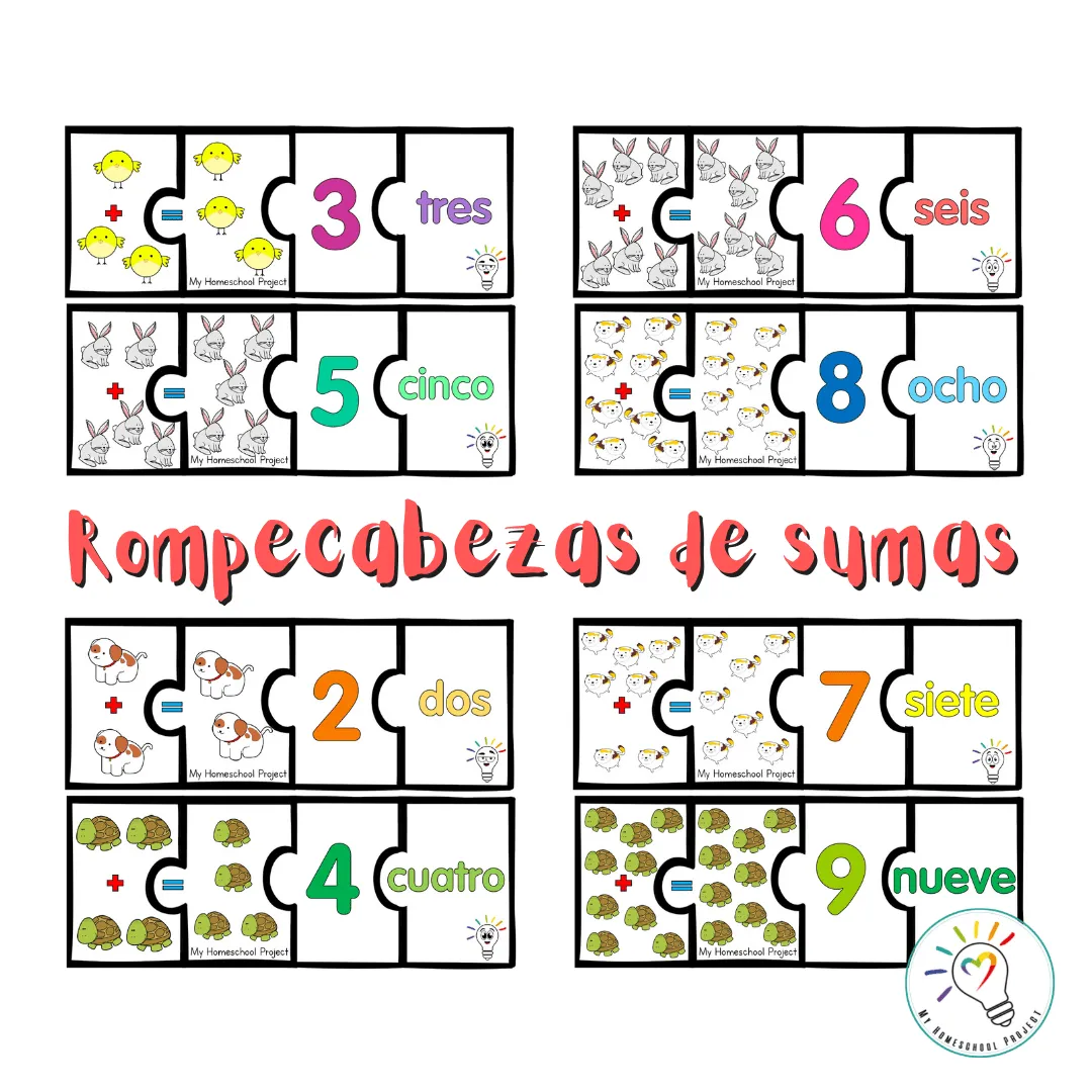 Rompecabezas de sumas - My Homeschool Project