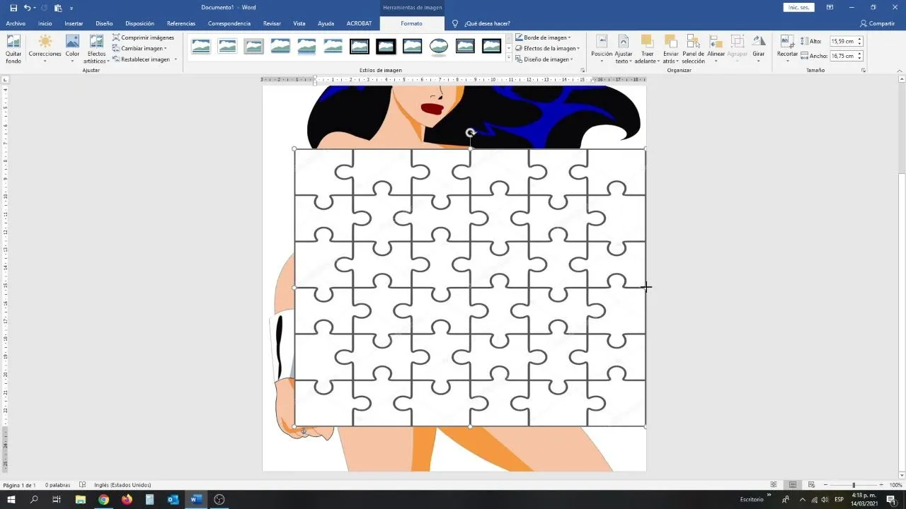 COMO HACER ROMPECABEZAS CON WORD - YouTube