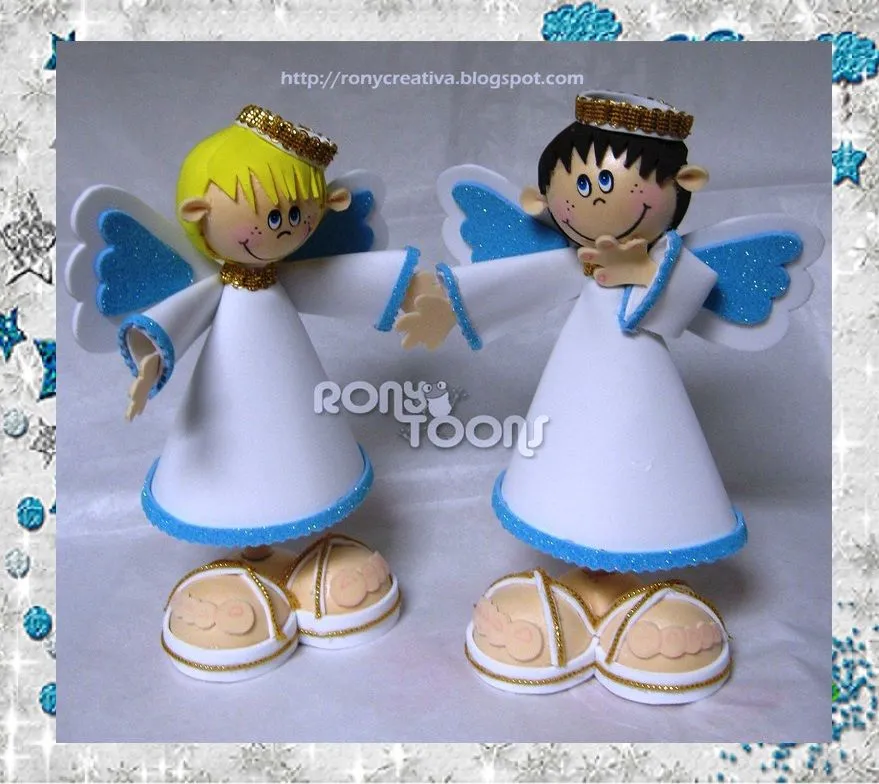 ronycreativa: ANGELITOS DE FOMI