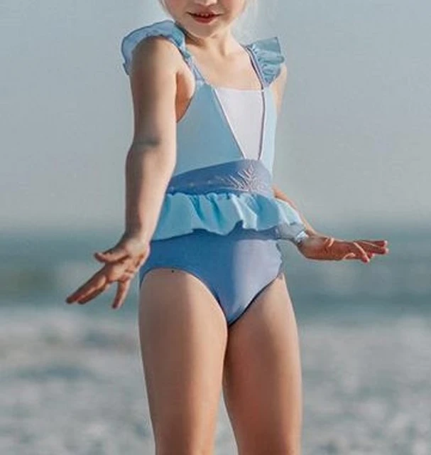 Ropa de baño para niñas, traje de baño para niñas, vestidos de playa de  manga corta - AliExpress