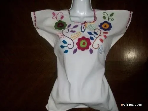 Fotos de ropa de manta artesanal, blusas bordadas a mano, blusas ...