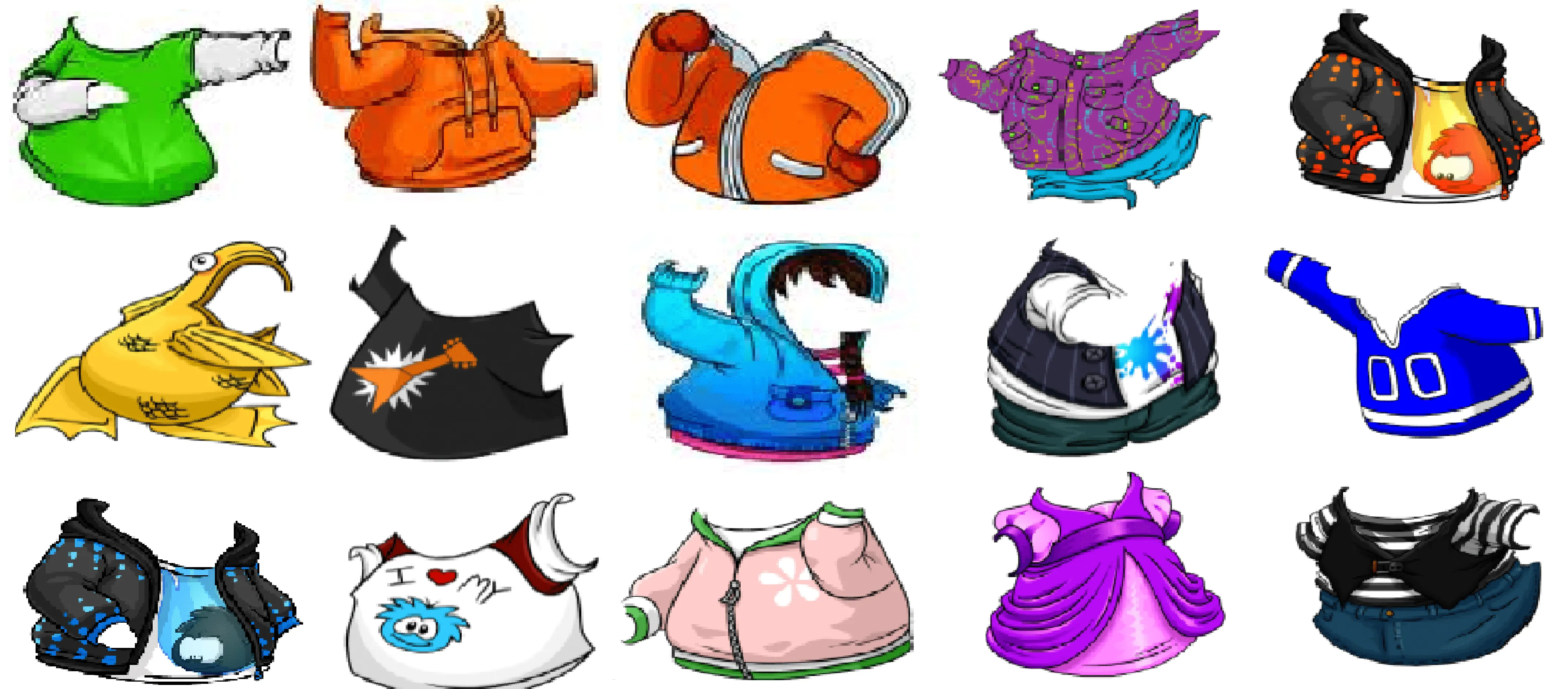 ropa de penguins animados :D « club penguin o1