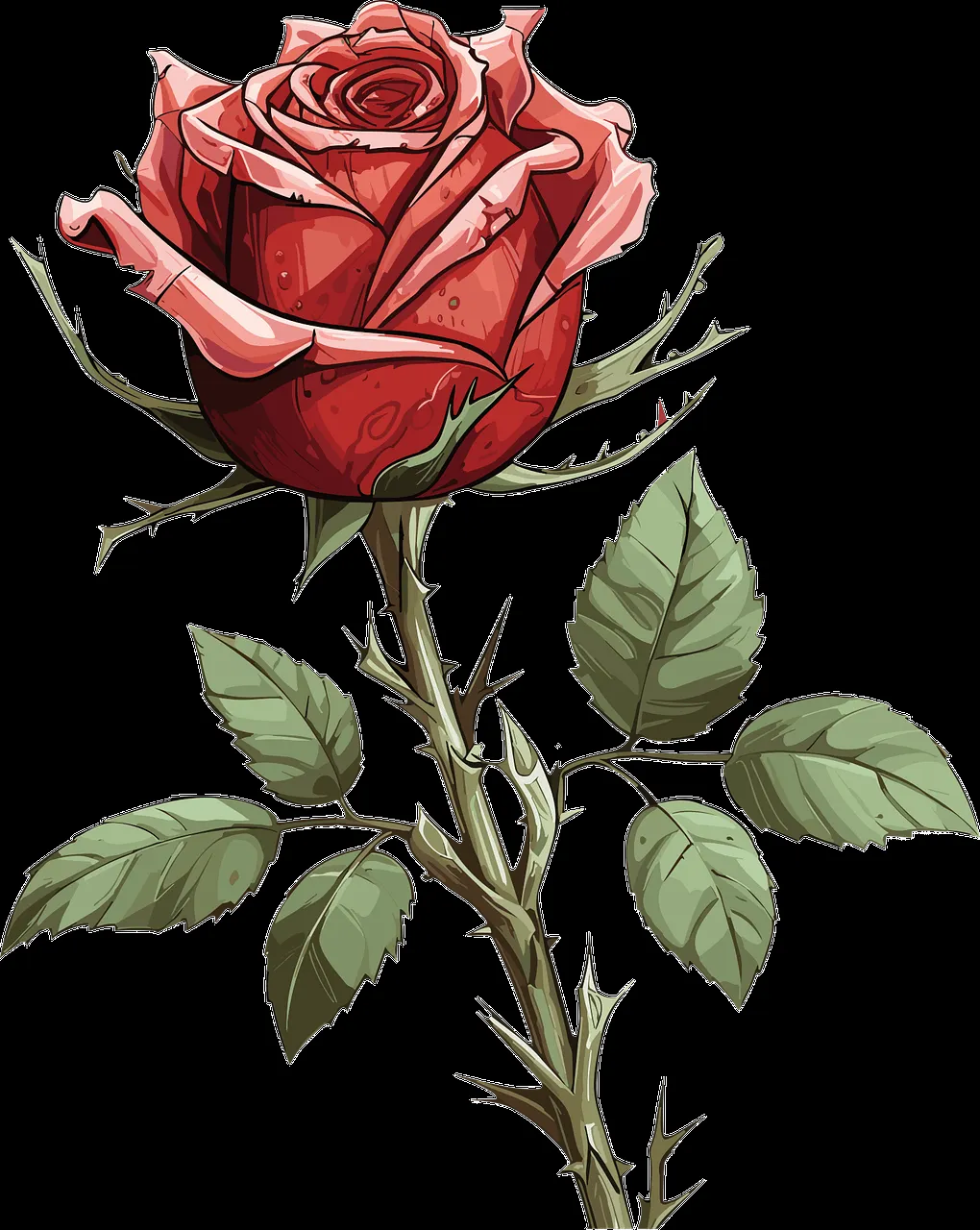 Rosa Espinas Sale De - Gráficos vectoriales gratis en Pixabay - Pixabay