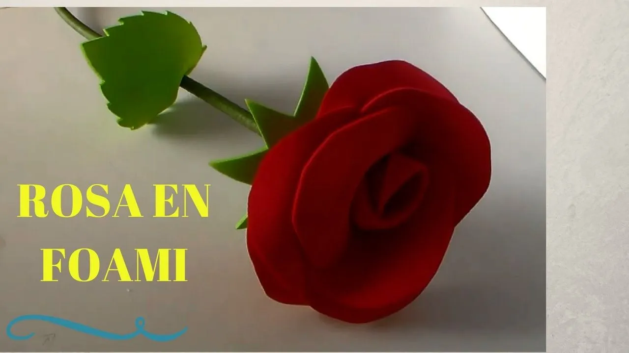 Como hacer una Rosa en FOAMI - YouTube