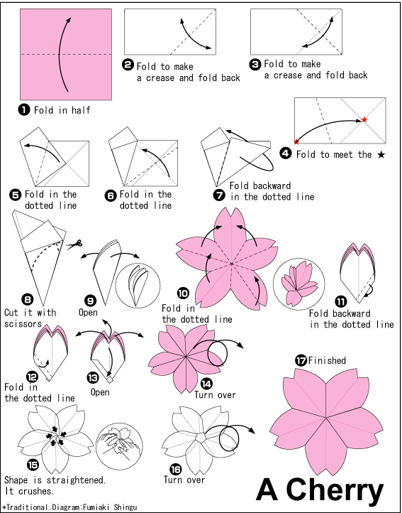 Como hacer una rosa en papiroflexia - Imagui