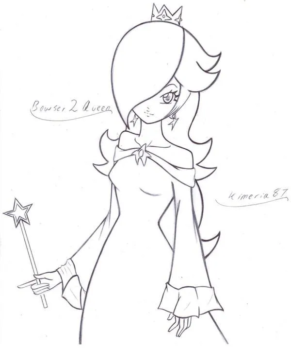 Rosalina Lines- Collab by *kimeria87 on deviantART