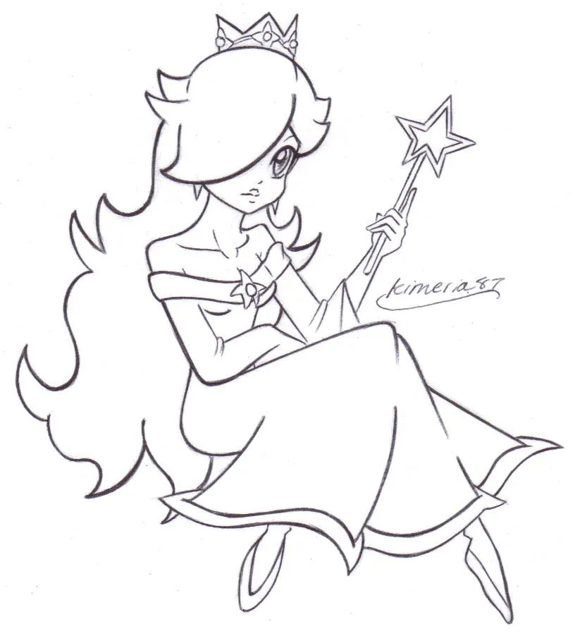 Rosalina Printable Coloring Pages Crokky Coloring Pages