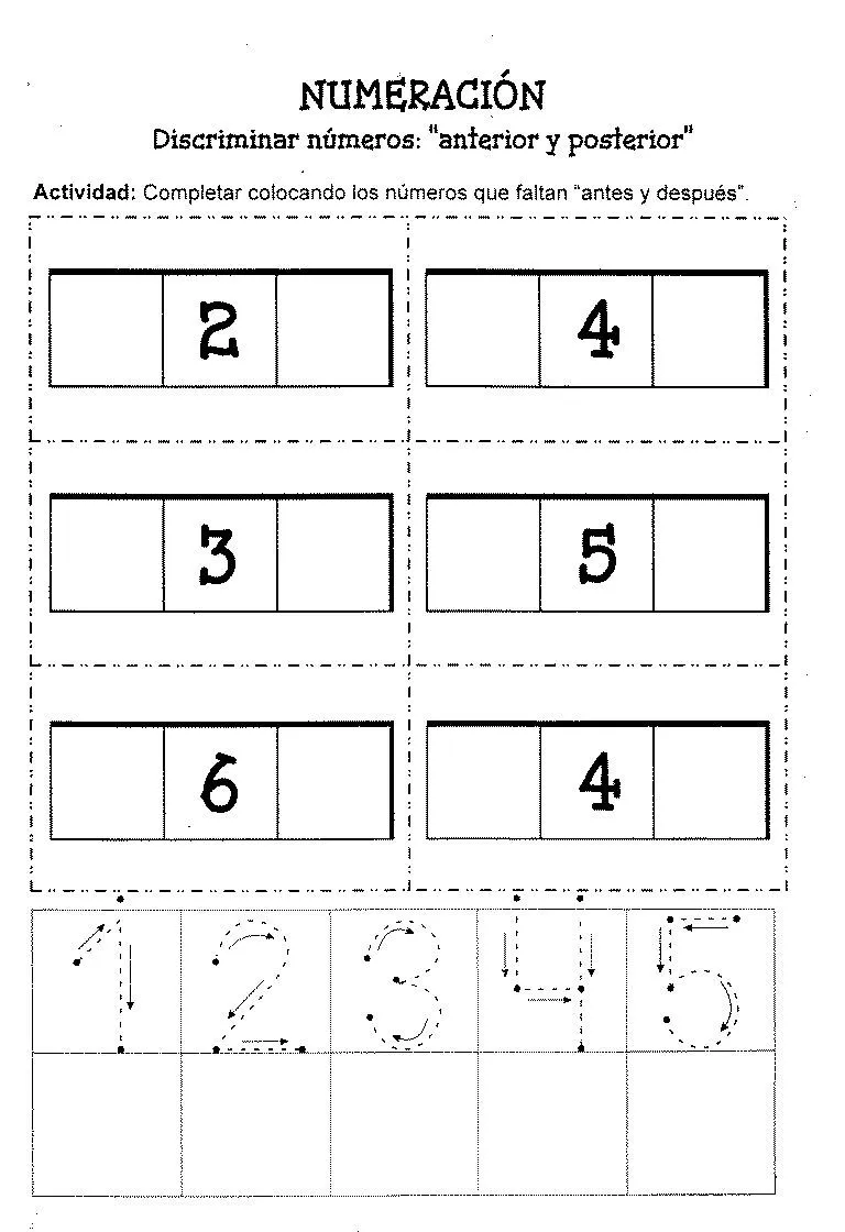 Rosario Alonzo Osorio: Ejercicios de matemática y motricidad fina