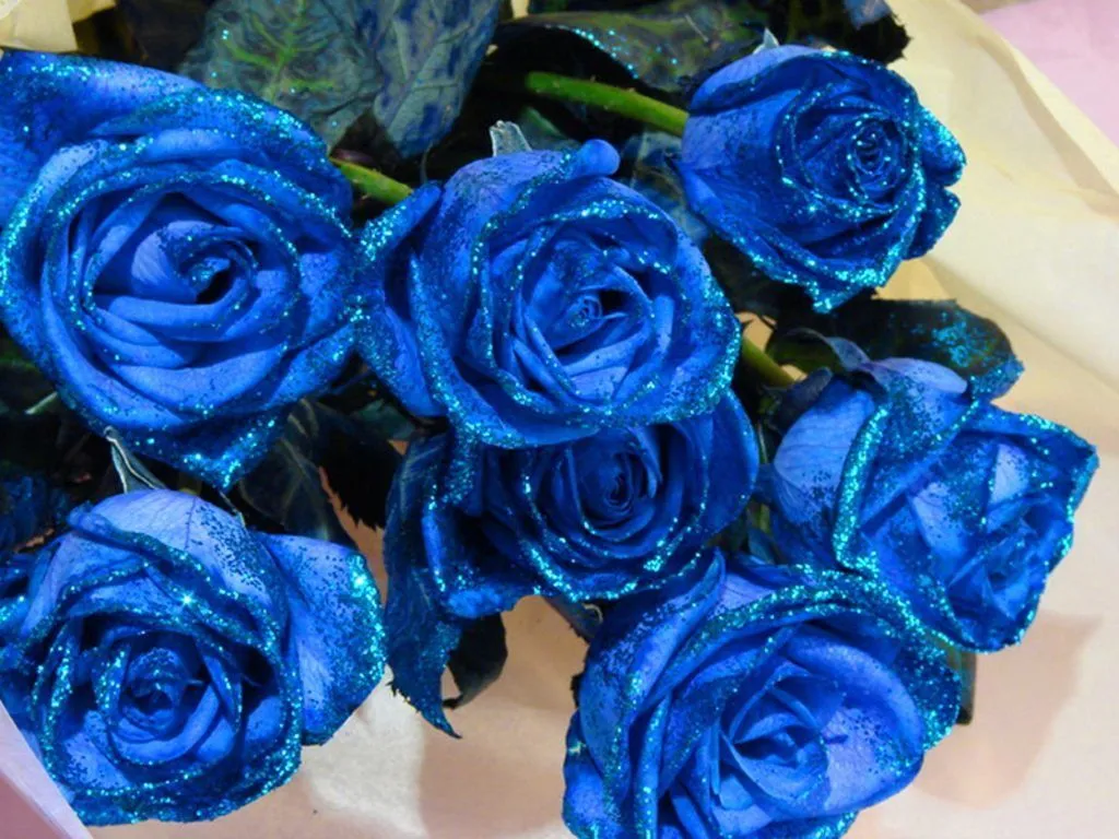 Rosas azules