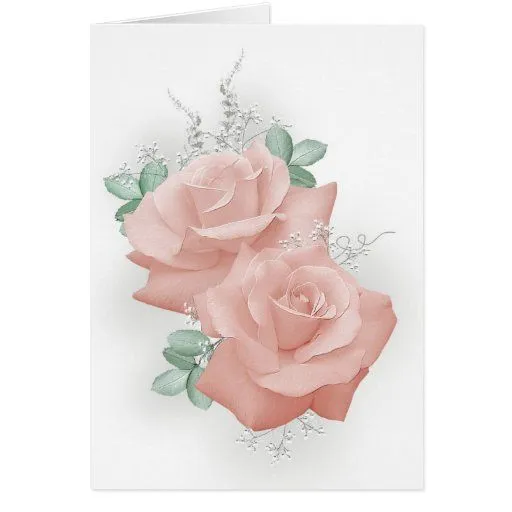 Rosas en colores pastel tarjetas de Zazzle.