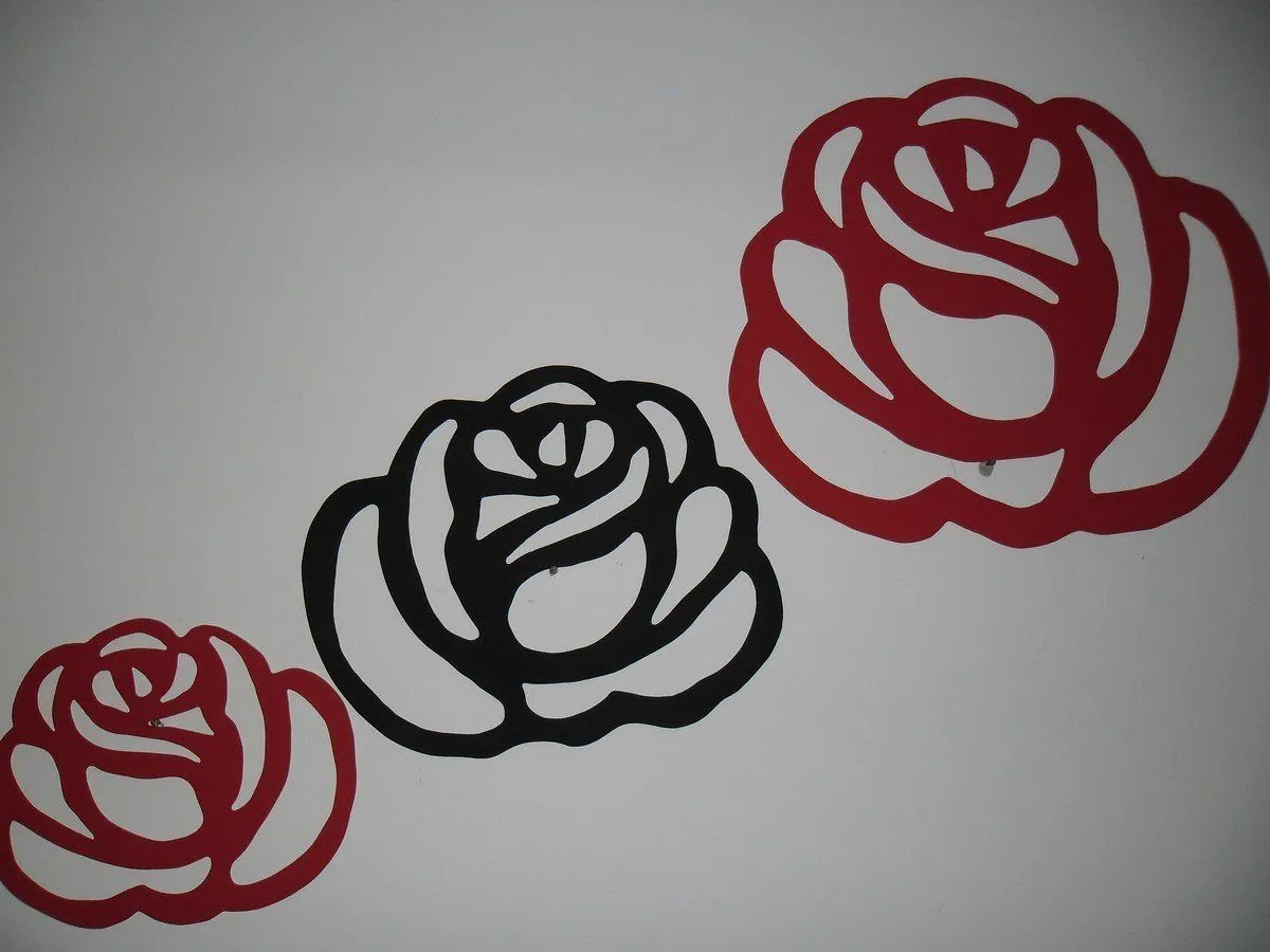 Rosas em MDF | ShowdeArte | Elo7