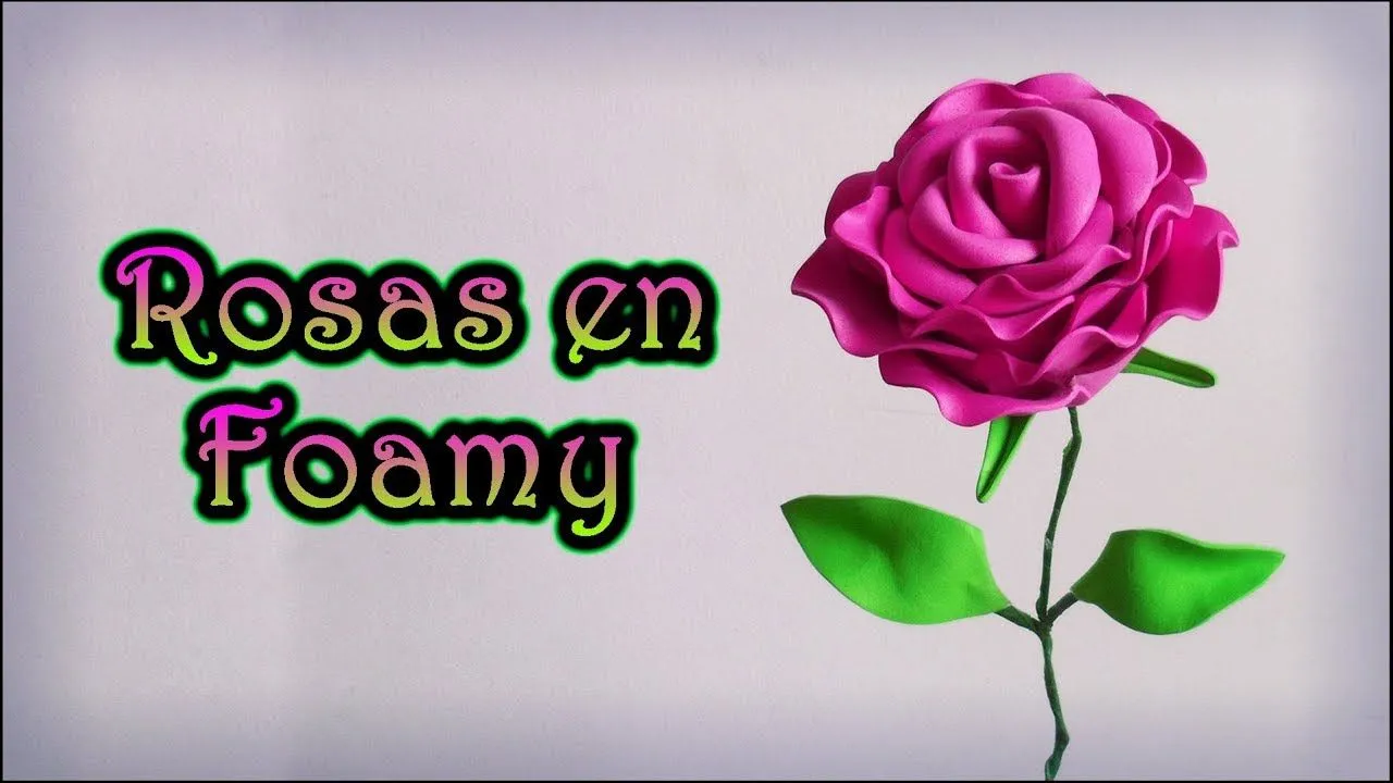 Como hacer rosas en Fomi - YouTube