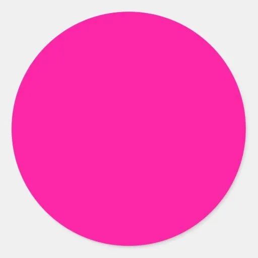 Color de fondo - fucsia etiqueta redonda | Zazzle