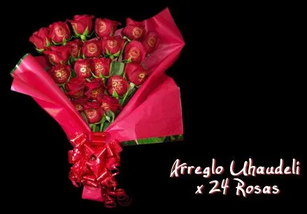 rosas con mensajes personalizados con nombres, frases ...