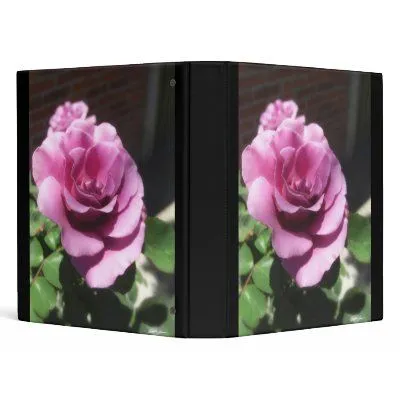 Rosas Moradas 1 3 Ring Binders at Zazzle.