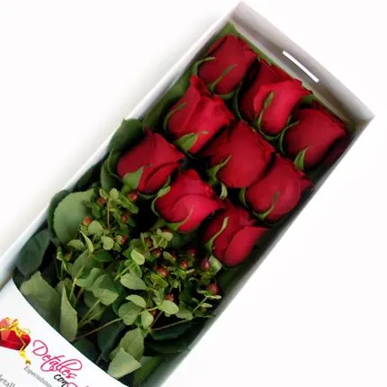 Rosas naturales caja de 09 — Comprar Rosas naturales caja de 09 ...