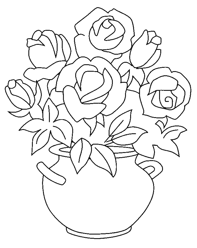 Dibujos De Rosas Rojas Para Imprimir