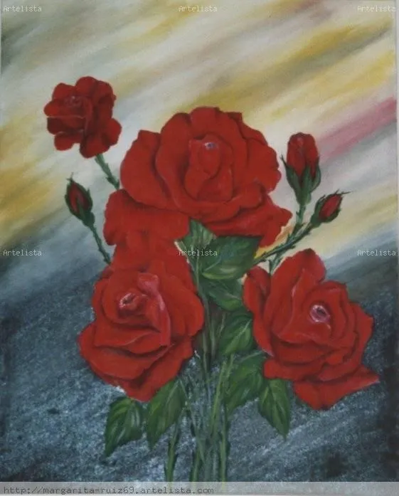 Rosas Rojas Margarita Ruiz - Artelista.com