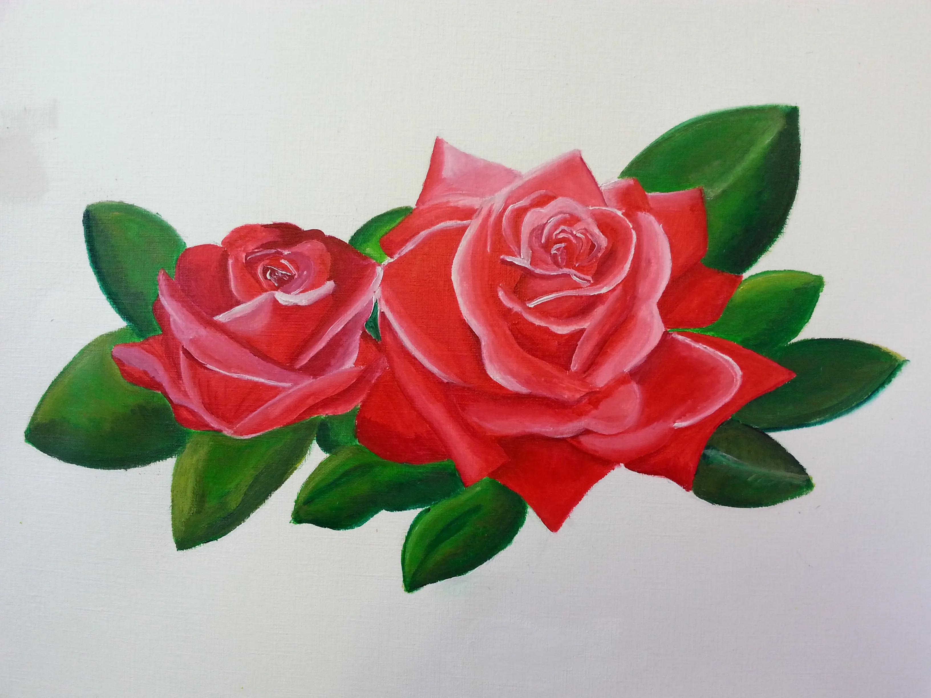 Rosas rojas « PINTURA Y DIBUJO