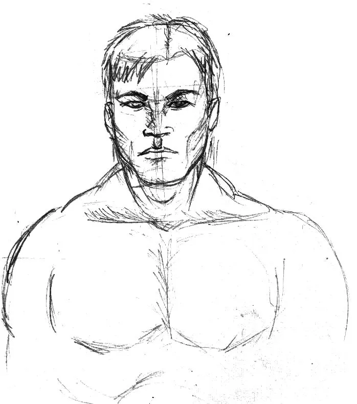 EL ROSTRO HUMANO- VISTA FRONTAL | CARBON ENTINTADO