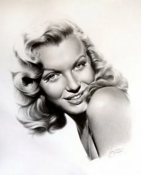 Rostros de mujeres famosas a lapiz - Imagui