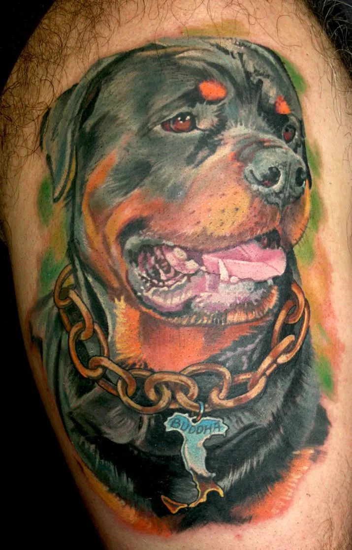 Rottweiler Tattoo by TodoArtist on DeviantArt