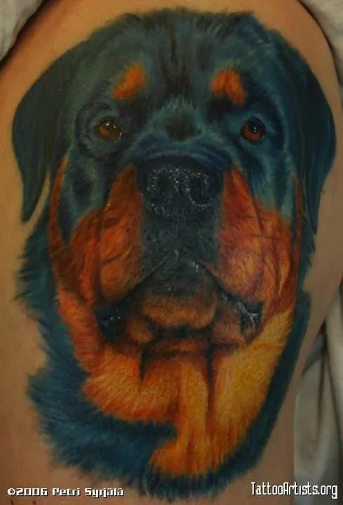 Rottweiler tattoo | The Blissful Dog | Rottweiler | Pinterest