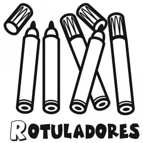 Rotuladores: Dibujos para colorear