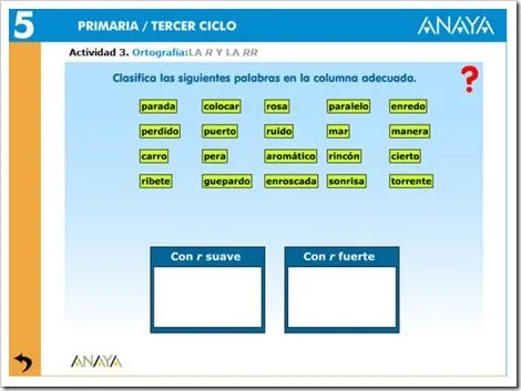 La r y la rr doble « NUESTRO BLOG DE 5º DE PRIMARIA