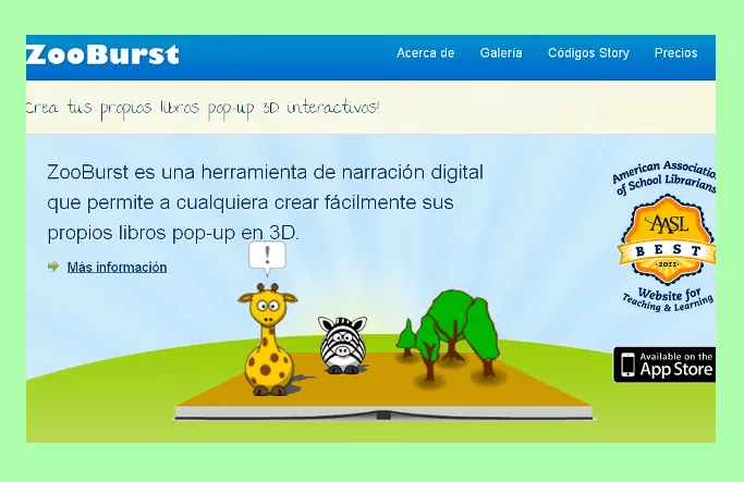 Hacia un Nuevo Rumbo de Aprendizaje: ZooBurst, cuentos creativos en 3D