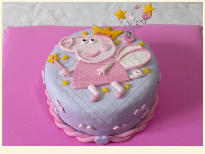 Con Sabor Dulce: Peppa Pig Tarta Fondant