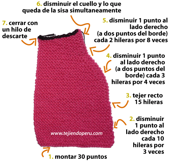 Saco con capucha para bebe - Tejiendo Perú...