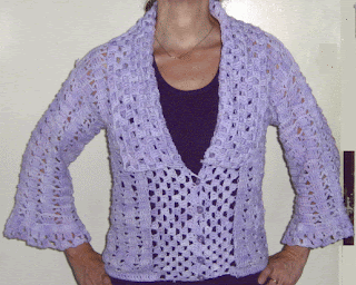 Aprendiendo a tejer: CROCHET - Saco Lila