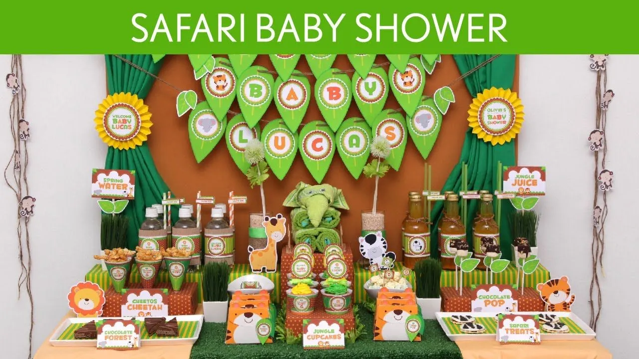 Safari Baby Shower Party Ideas // Safari - S10 - YouTube