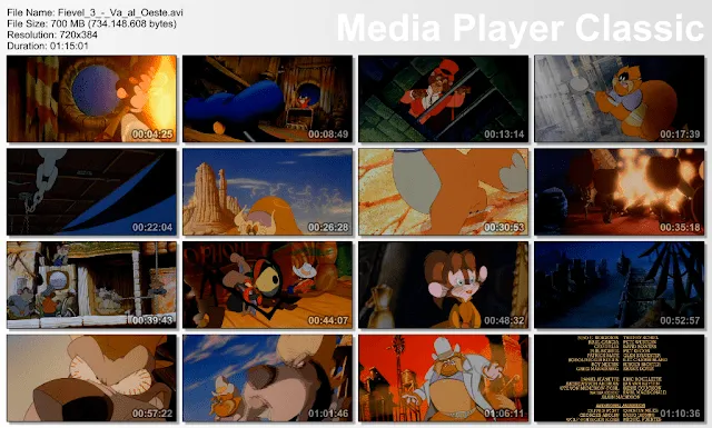 Saga Fievel DVDrip latino (4Shared) - Identi