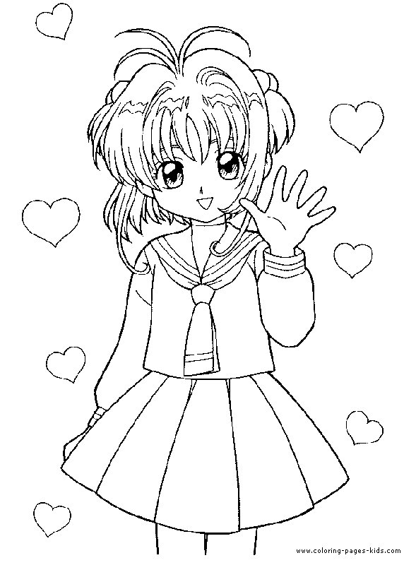 card captor to dibujar Colouring Pages