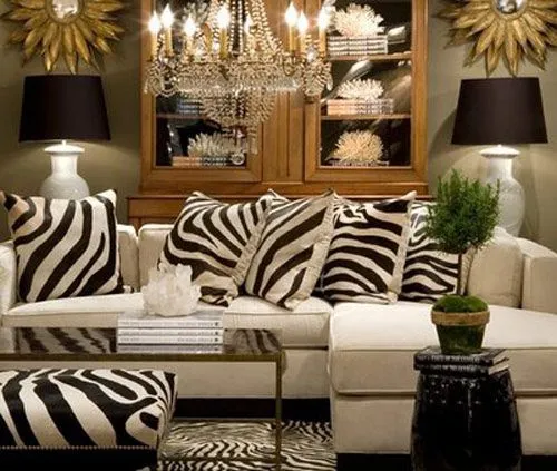 Salas Animal Print | Ideas para decorar, diseñar y mejorar tu casa.