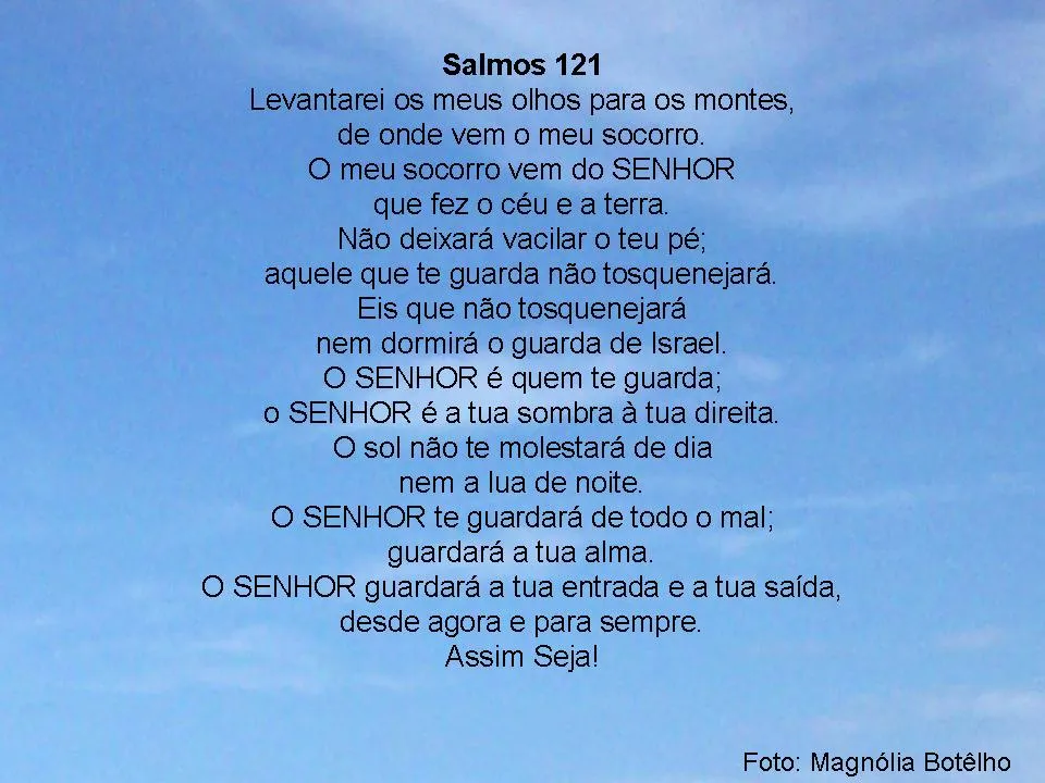 Salmo 121 | Escola Espírita Paz e Luz