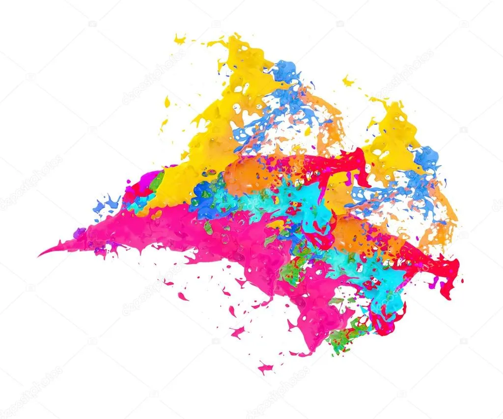 salpicadura de pintura 3D — Foto stock © andresr #