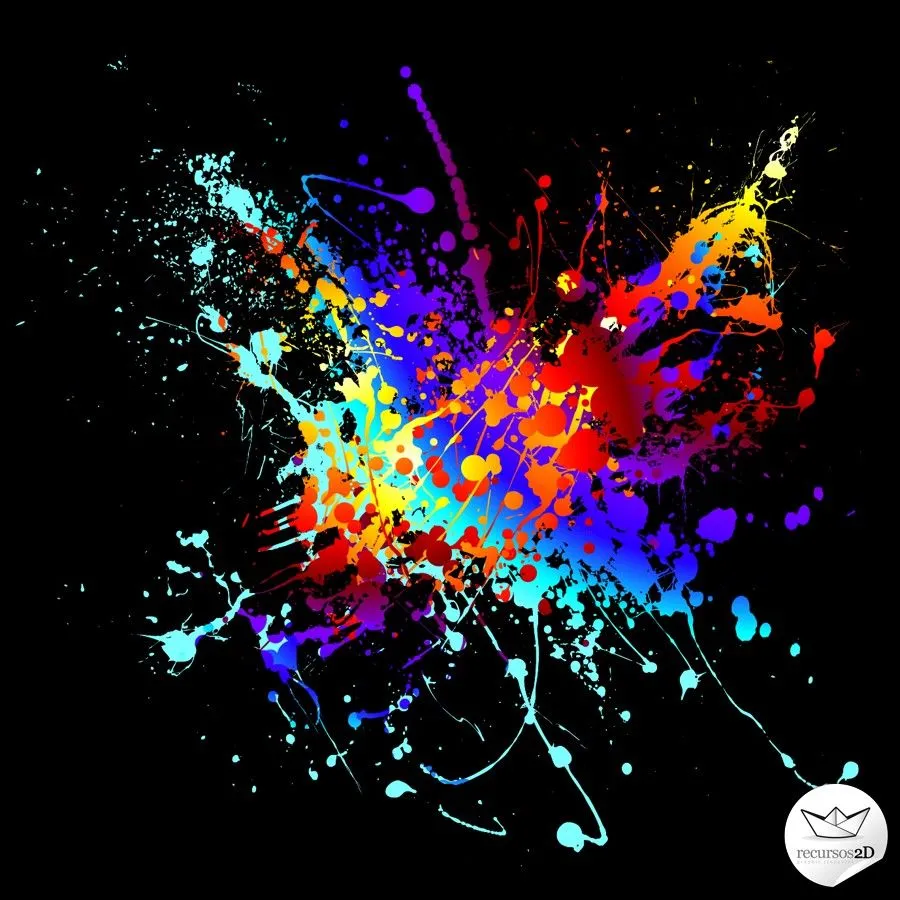 Salpicaduras de pintura realistas en vector (Vector Paint Splashes ...